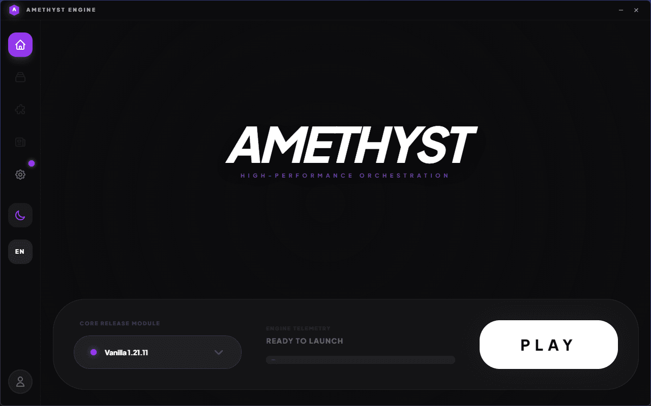 Amethyst Launcher Dashboard